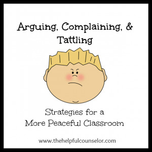 Complain Arguing complaining tattling