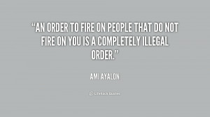 An order to fire on people that do not fire on you is a completely ...