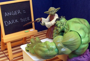 Yoda to Hulk: Anger = Dark Side