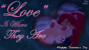 The Lion King Simba & Nala love
