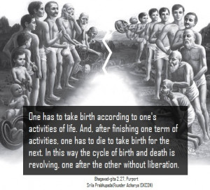 Bhagavad-gita 2.27 : For one who has taken his birth, death is certain ...