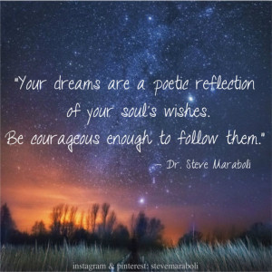 Your dreams are a poetic reflection of your soul's wishes. Be ...