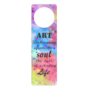 Cool Watercolour Famous Quote Door Hangers