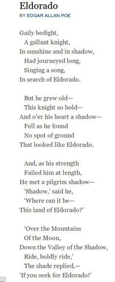 Eldorado - Edgar Allan Poe