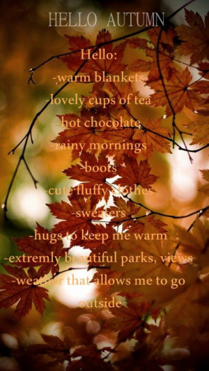 Thanksgiving, fall, autumn, quotes, sayings, hello