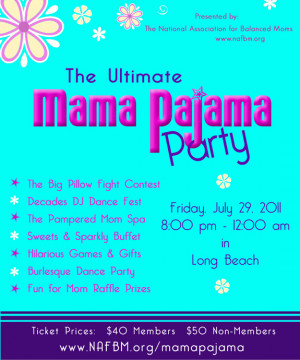 Kids Pajama Party Flyer The ultimate mama pajama party