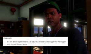 ... lamar davis franklin clinton trevor philips lester crest text post