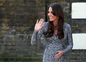 February 2013: The Duchess of Cambridge first shows off the royal baby ...