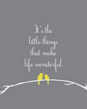 It's the little things in life that end up being the best things in ...