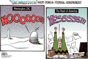 Funny Snow Storm Cartoon