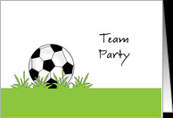 Soccer Team Party Invitation for End of Season-Soccer Ball - Futbol ...