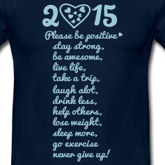 2015 funny resolutions Men 39 s T ShirT Shirts