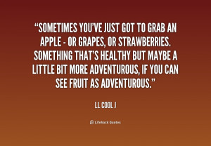 Sometimes you've just got to grab an apple - or grapes, or ...