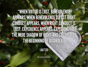 ... expedience appears. Expediency is the mere shadow of right and truth