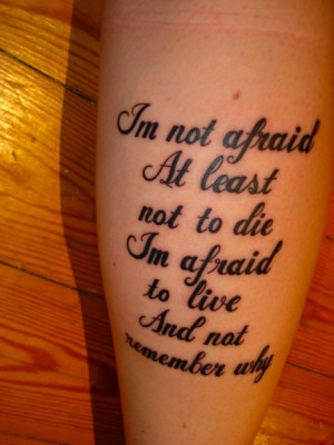 Beautiful Song Lyric Tattoos « Read Less