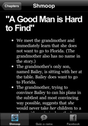 Download A Good Man is Hard to Find Study Guide & Quiz-o-Rama iPhone ...