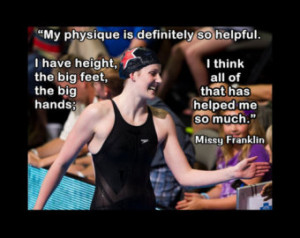 Missy Franklin Swimmer Olympic Swim ming Champion Photo Quote Poster ...