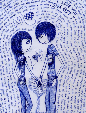 Cute emo drawings of love pictures 4