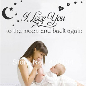 Love You To The Moon And Back Again - Baby Quote