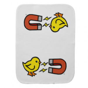 Chick Magnet Baby Burp Cloths