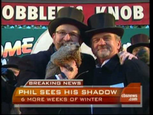 2010 Groundhog Day - Punxsutawney Phil Sees His Shadow