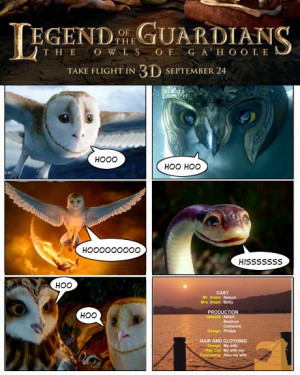 Movie Re-Cut Comics: Legend of the Guardians: The Owls of Ga’Hoole