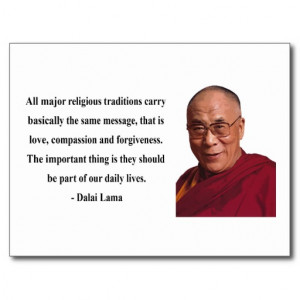 dalai lama quote 12b postcard