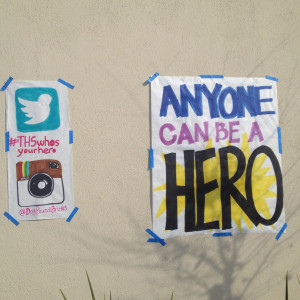 Leadership reminds students to post pictures of their heroes on their ...