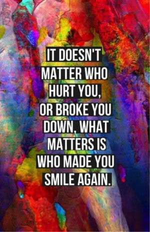 ... you are proud to know, people you admire, who love and respect you