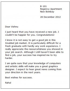 ... Congratulations Letters, Congratulations Note, New Job Congratulations