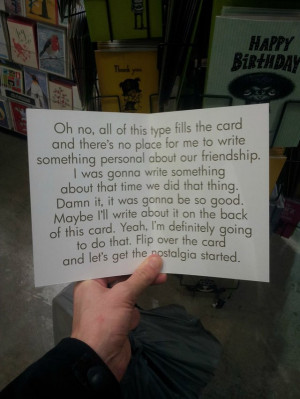 Redditor TheOneInTheHat shared a funny birthday card by Bald Guy ...