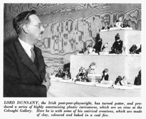 Lord Dunsany's clay caricatures