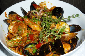 Paella With Shrimp And Clams
