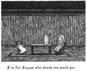The Gashlycrumb Tinies by Edward Gorey, 1962 - A is for AMY who fell ...