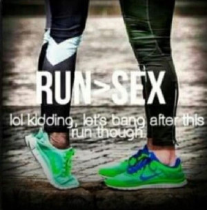 Running and sex