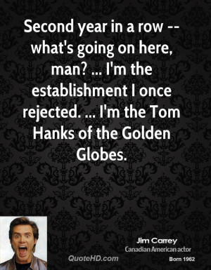 ... man? ... I'm the establishment I once rejected. ... I'm the Tom Hanks