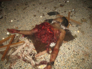 Mutilated body of suicide bomber who was willing to do this to himself ...