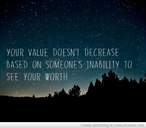 Another Self Worth Quote