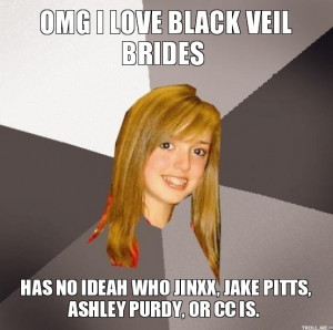OMG I LOVE BLACK VEIL BRIDES, HAS NO IDEAH WHO JINXX, JAKE PITTS ...
