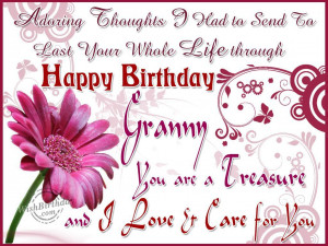 Grandmother Birthday Wishes In Birthday Wishes for Grandmot