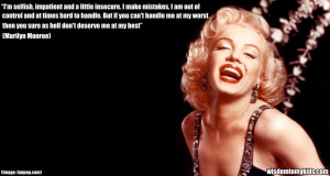 Marilyn Monroe Quotes I M Selfish Form Long Hair Names Medium Length ...