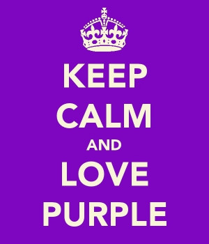 Keep calm purple