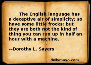 quote about english language
