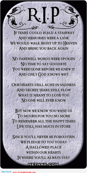... father's miss you poem - we will go to heaven and bring you back dad
