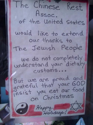 Jewish dietary customs...LMAO