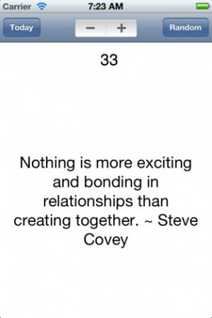 View bigger - Stephen R. Covey Quotes for iPhone screenshot