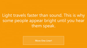 liner quotes one liner windows 8 app that gives one liner quotes one ...