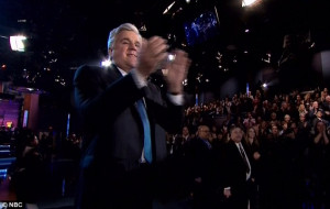 ... into the audience as he thanked everyone for attending his final show