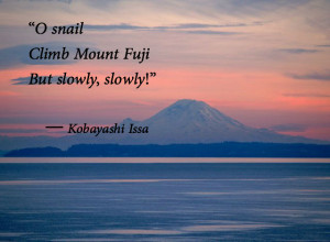 zen-issa-o-snail-climb-mount-fuji