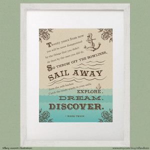 ... inspirational adventure quote nautical sailing ocean anchor decor